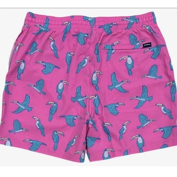 Chubbies Men’s Swim Trunks, Size XL “Toucan Do It” Style - Picture 5 of 8